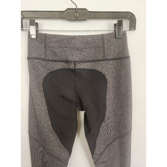 Women's Lululemon Leggings Gray Black Size 4 - Picture 4 of 7